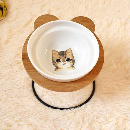 Industrial Style Cat Ceramic Bowls
