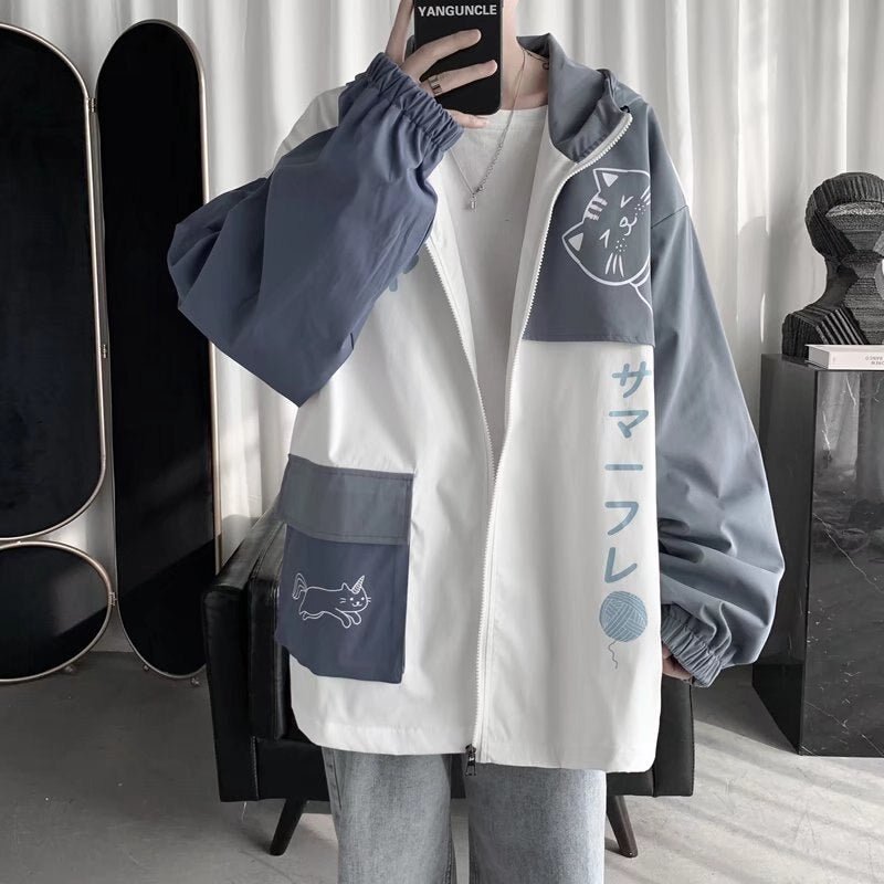 Colorful Cat Jacket Japanese Cat Jackets for Humans | Kawaii Feline Vibes Meets Functional ...