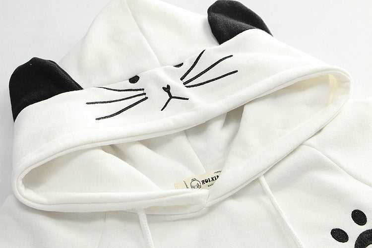Japanese Kawaii Cat Ear Hoodie In Cloak Style