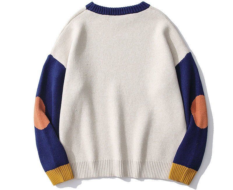 Japanese knit funny cat sweatshirt