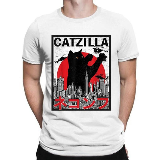 Japanese Mens Catzilla T Shirt