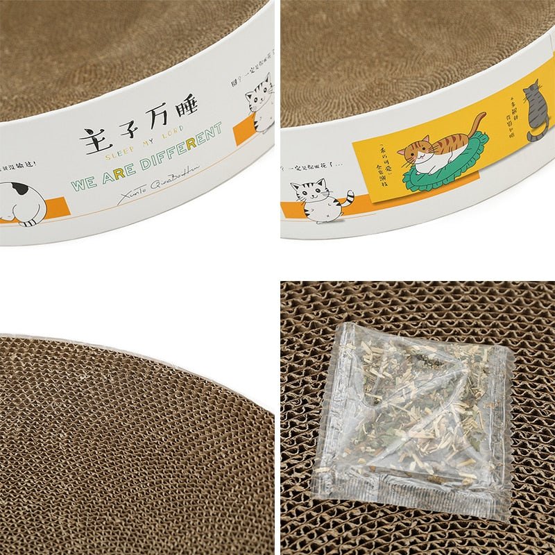 Japanese style cat scratch board and bed
