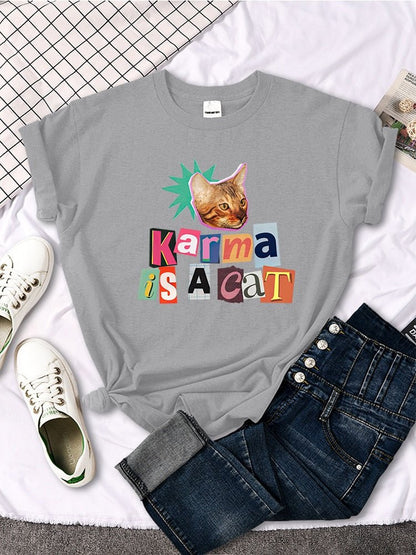 Karma Is A Cat Shirt