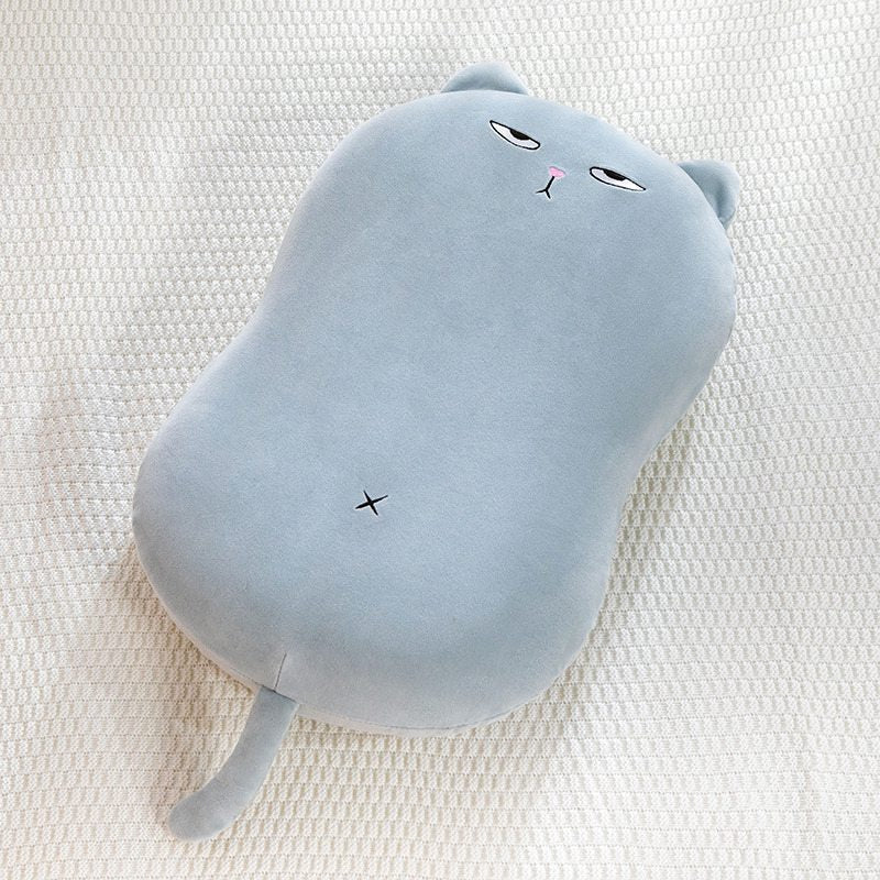 a pillow cat plush for nap time