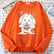 Cardydony Cute Black Cat Eating Ramen Japan Waffle Sweatshirt main image 1