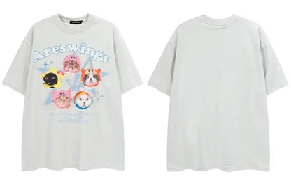 Kirby Cap Cats T Shirt