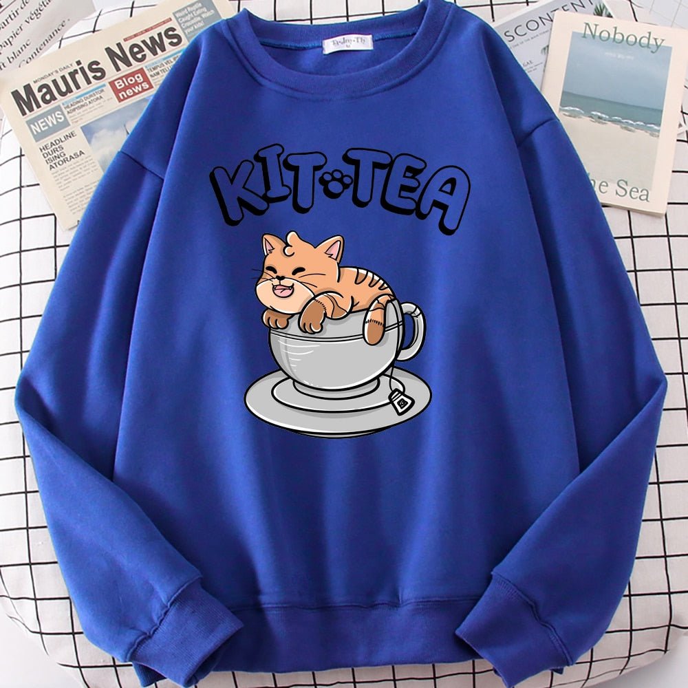 Kitten In Tea pot Cat Sweatshirt