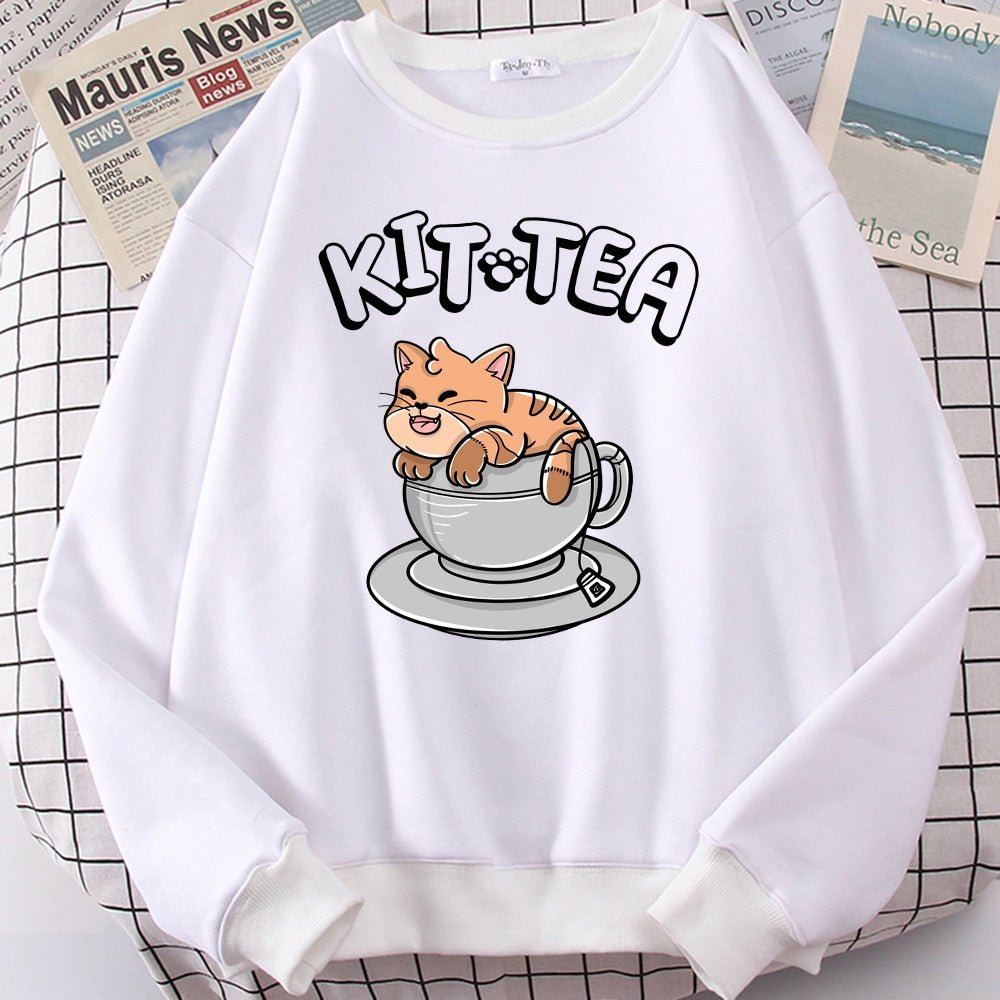 Kitten In Tea pot Cat Sweatshirt