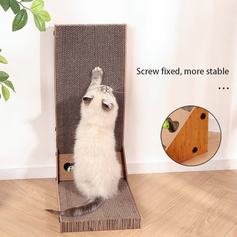 l shape scratching post for cat
