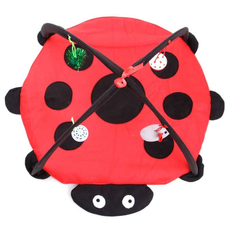 lady bug tent Ladybug Cat Tent With Toys – Meowgicians™