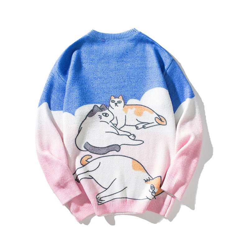 warm funny cat sweatshirts for winter made by high quality cotton