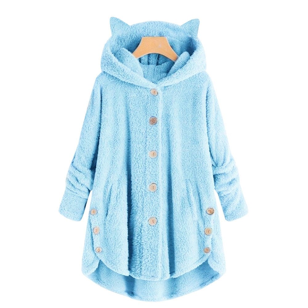 Luxury Warm Cat Ear Hoodie Stay Warm fashionable with Feline Charm Meowgicians