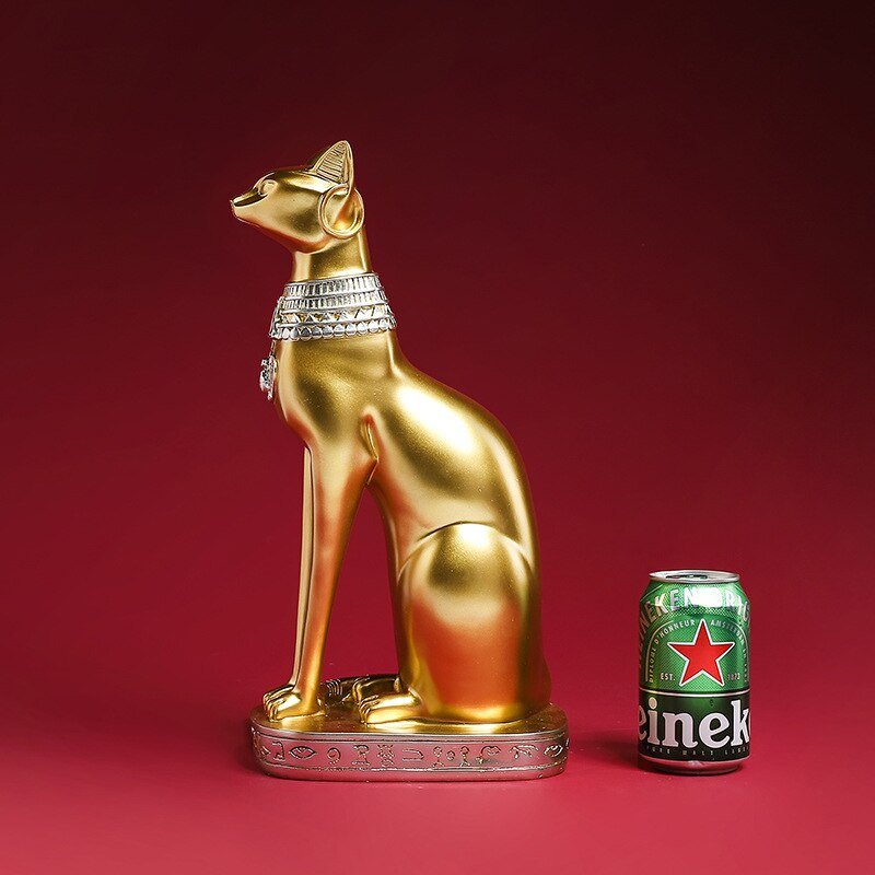a daring cat figure in egyptian style for home decor