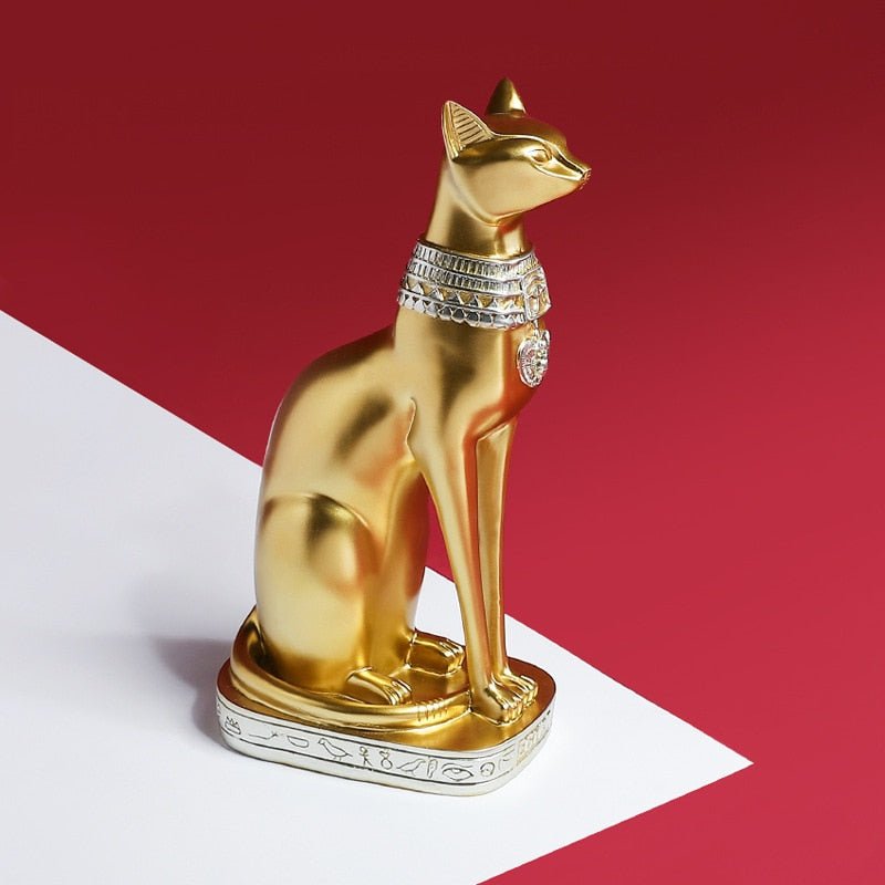 an egyptian cat sculpture for luxury home decor