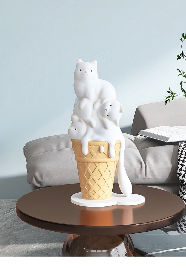 Cute cat ice cream best sale