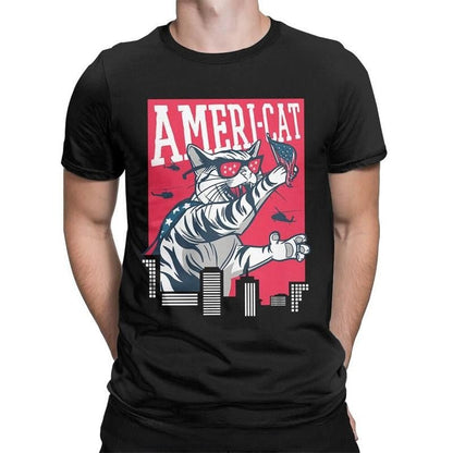 Mens Catzilla T Shirt - Ameri-cat