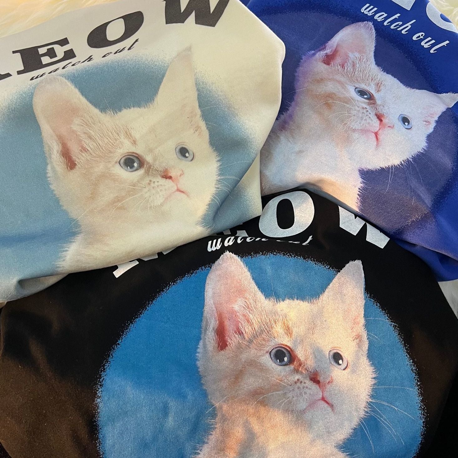 cat lovers t shirts with cute cat design
