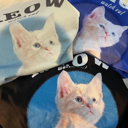cat lovers t shirts with cute cat design