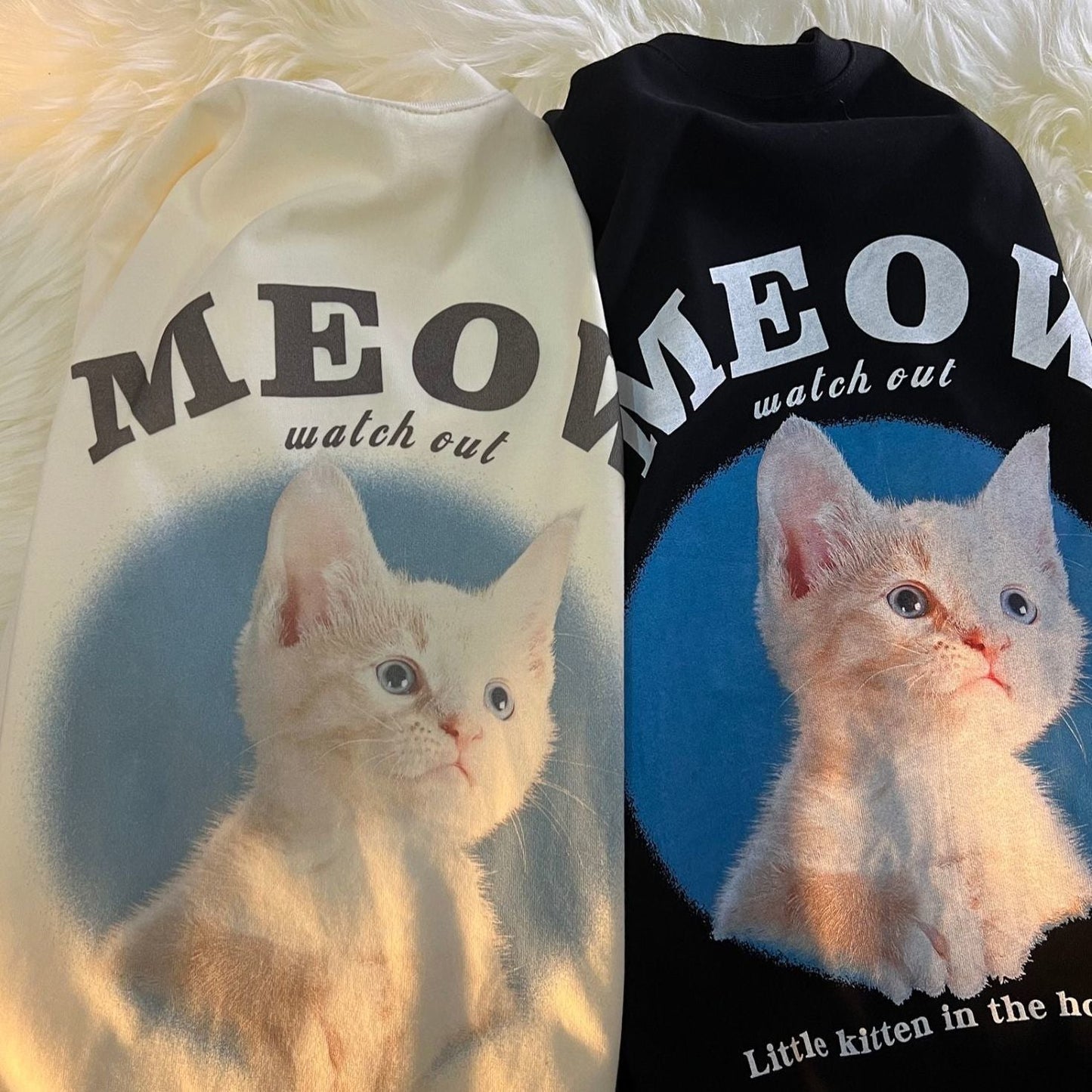 "Meow Watch Out" Adorable Cat Streetwear