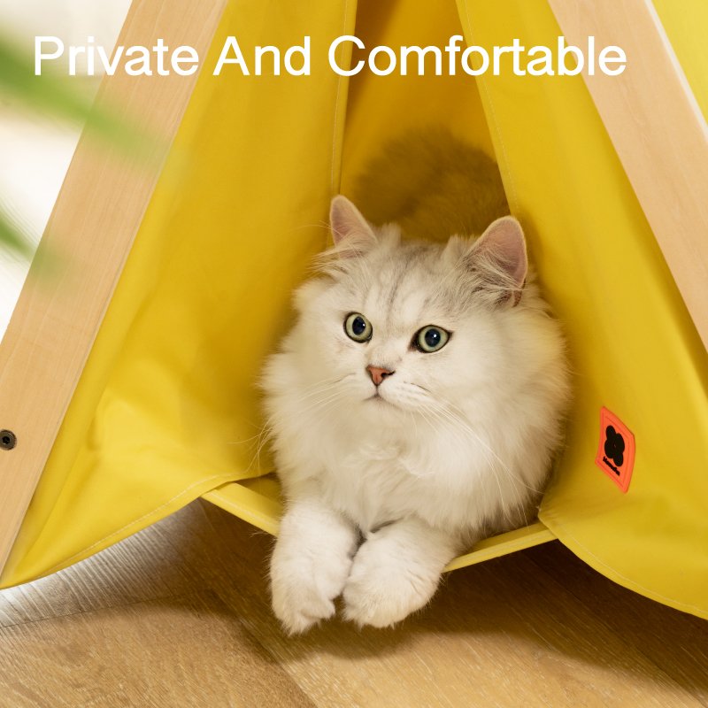 mini cat tent Minimalist cat teepee bed – Meowgicians™