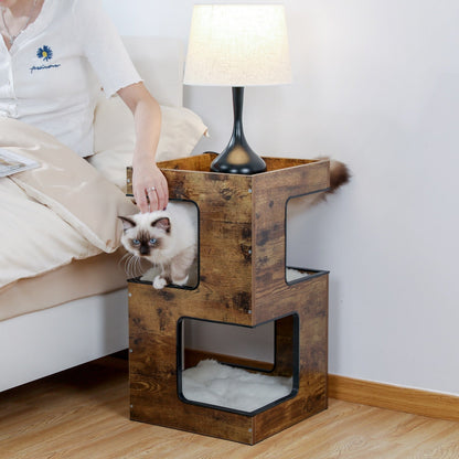 a table lamp with multipurpose of a japanese cat tree
