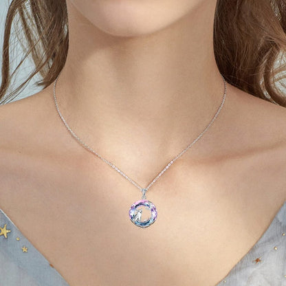 Moom & Stars' crystal cat necklace