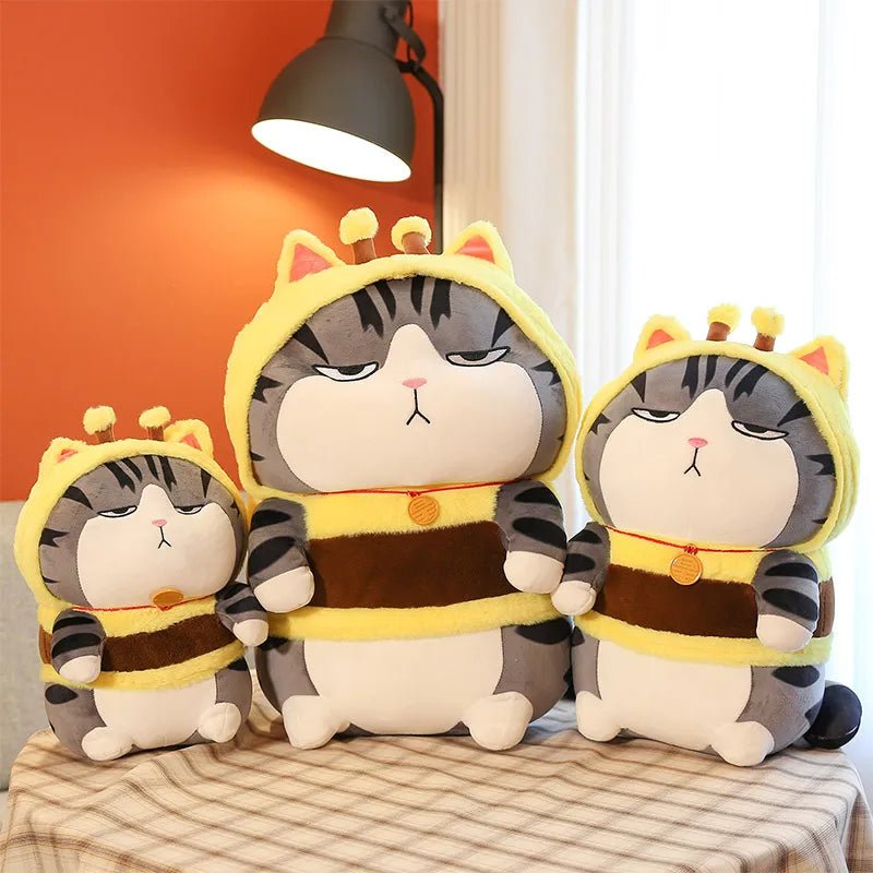 'None of my business' Kawaii Cat Bee Plush for Cat Lover | Meowgicians ...