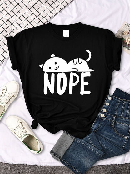 black cat shirts for female with simple and cute design