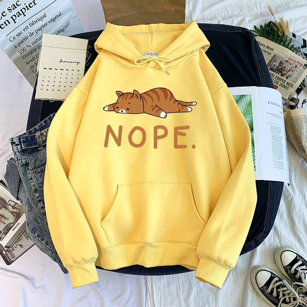 Nope. The lazy cat funny cat hoodie Meowgicians