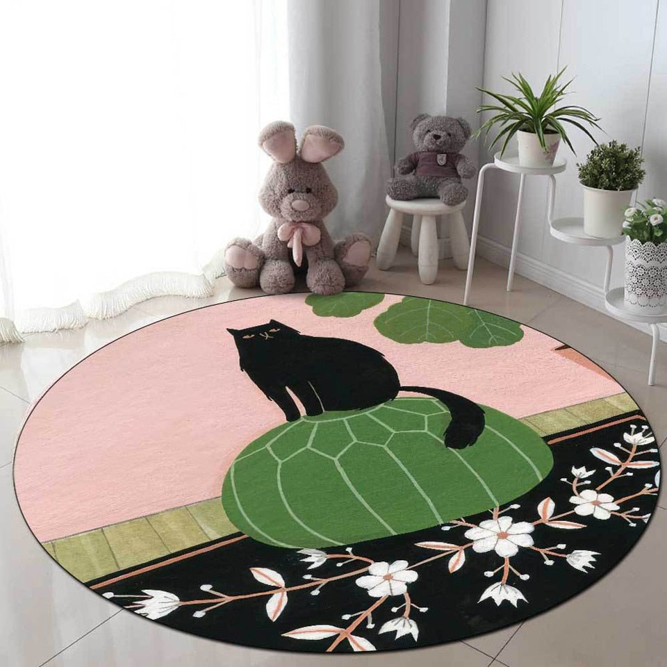 Oriantal style premium carpet cat rug for living room