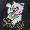Oversize Streetwear Lucky Cat Graphic T-Shirt main image 1