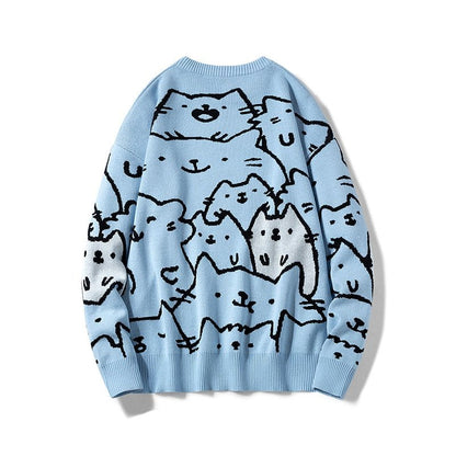 shirts for cat lovers in sky blue color