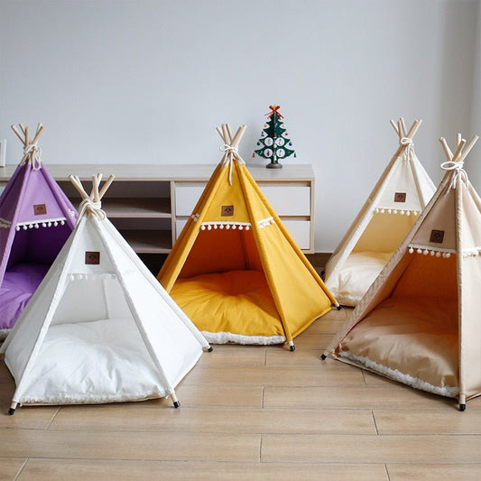 colorful cat teepee made by high quality canvas from meowgicians
