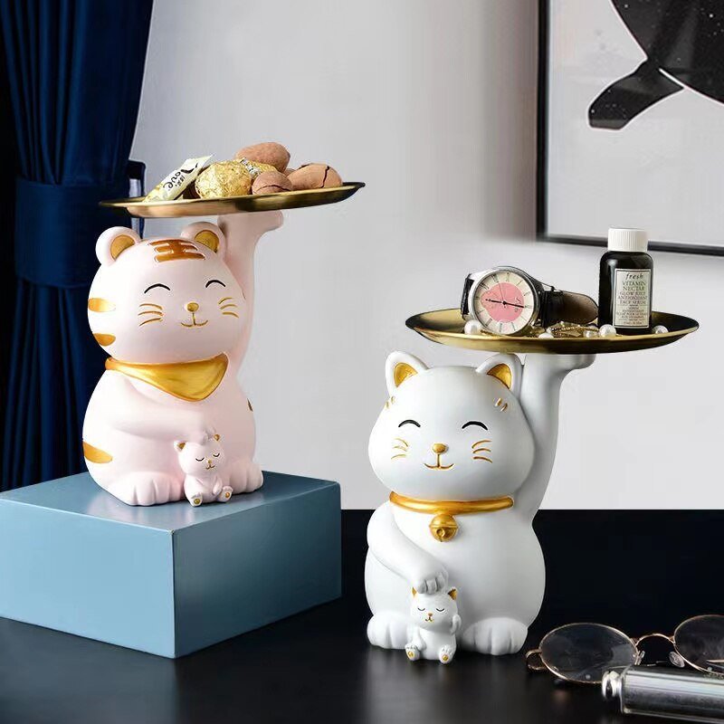Premium Smiling Cat Figure | The Adorable & Multifunctional Home