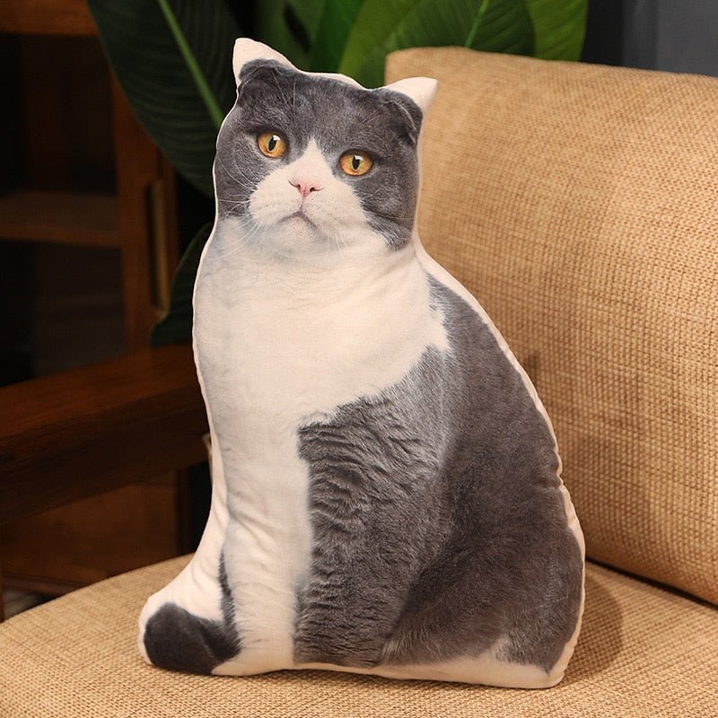 Funny Look 3D Printing Cat Pillow