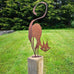 Rusty Style Cat Statue in Metal | Bewitch your Outdoor Space – Meowgicians™