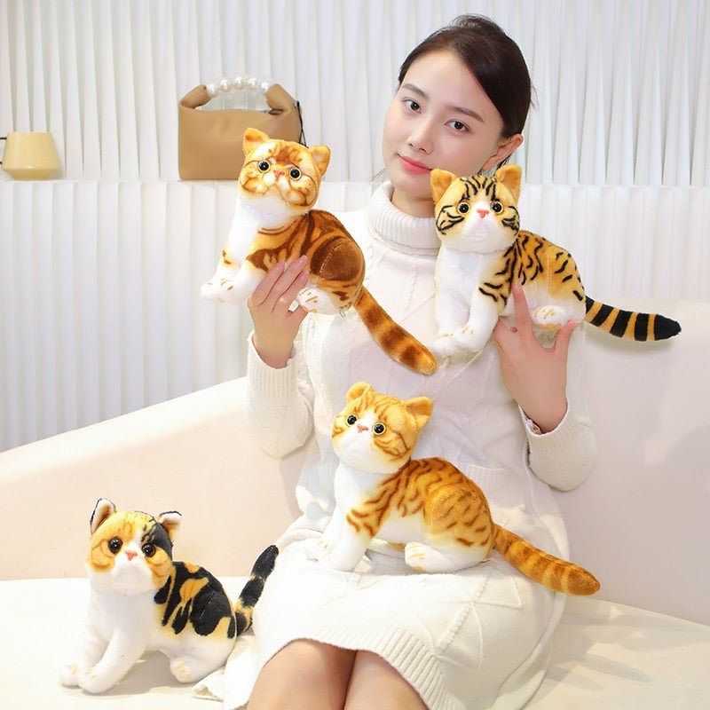 Natural Looking Animals Sitting Cats Realistic Soft fashion Craft Wholesale Plush Childr