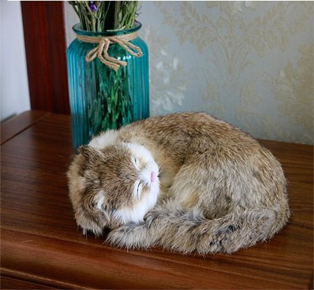 Confuse Your Guests With This Realistic Cat Plush The Sleeping Cat Meowgicians