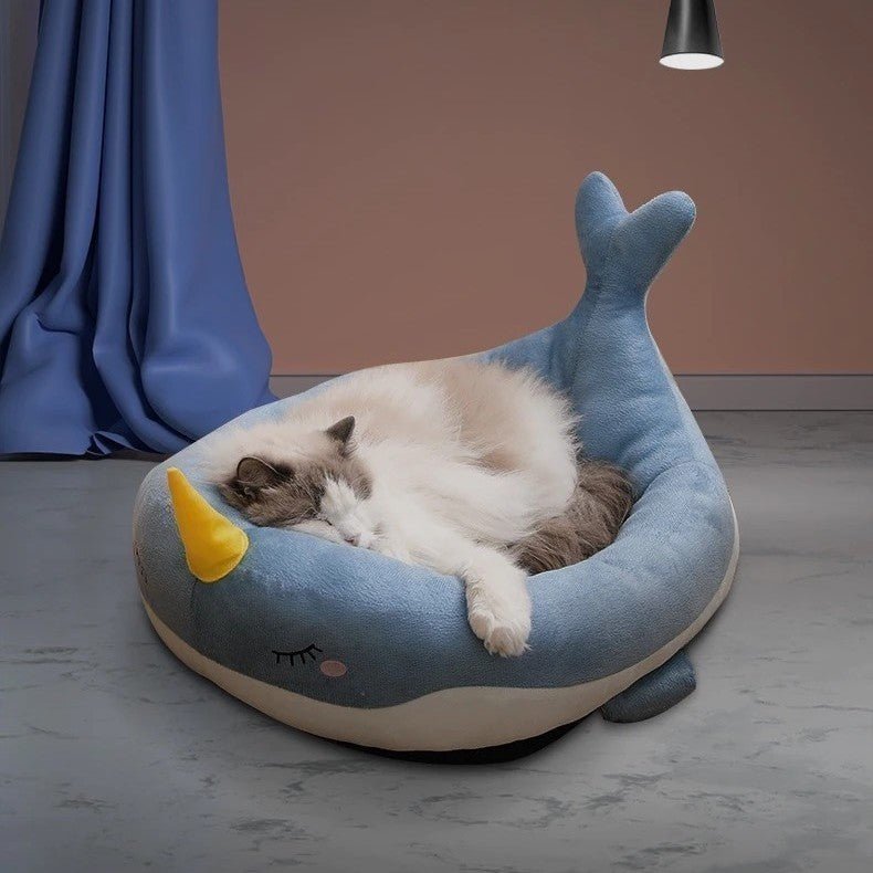 whale design big size cute beds for cats