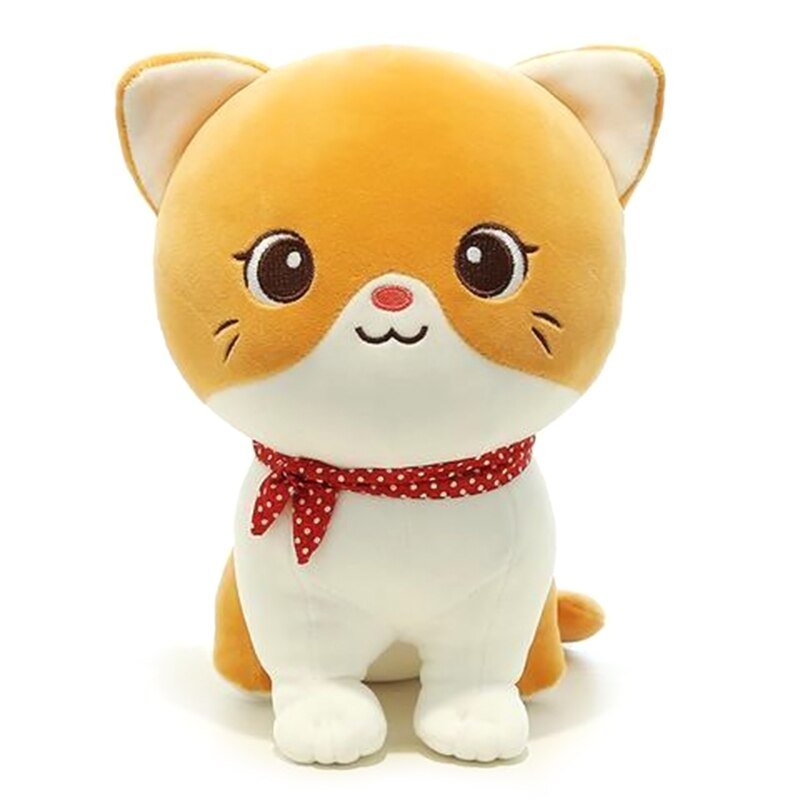 a cute kawaii plush of orange cat