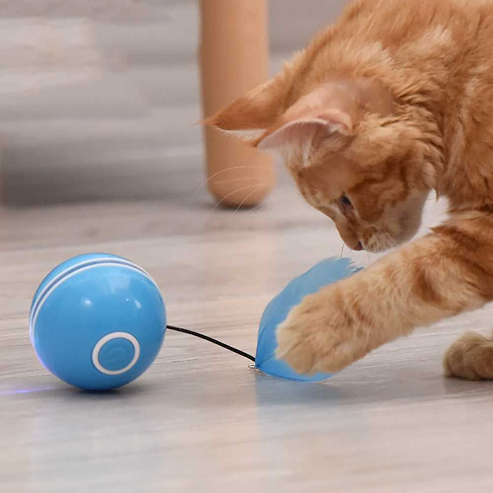 Funny interactive toy with LED cat teaser toy healthy cat toys