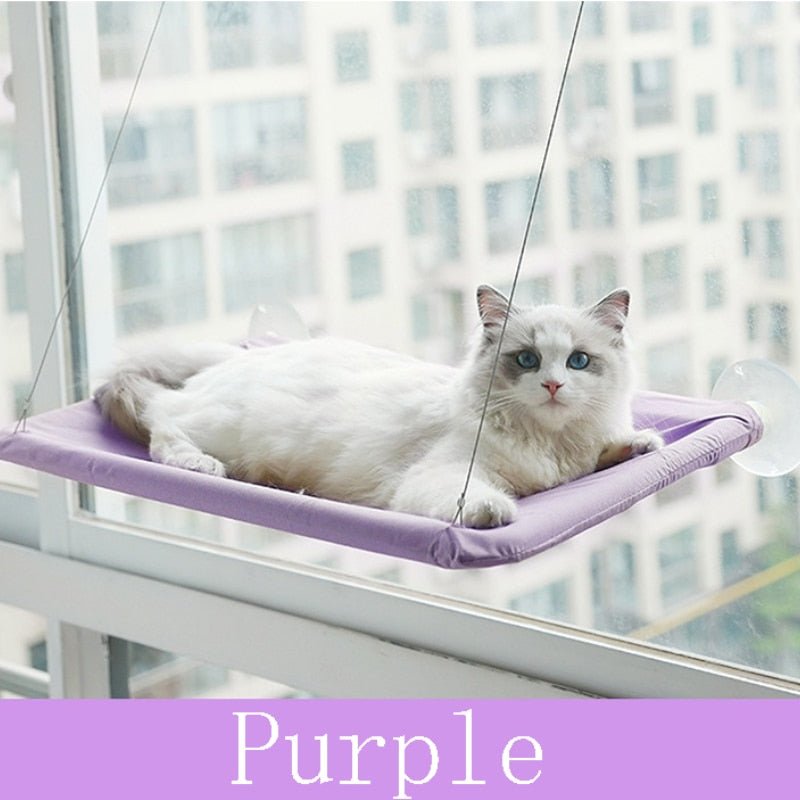Soft Hammock cat bed for window with paw