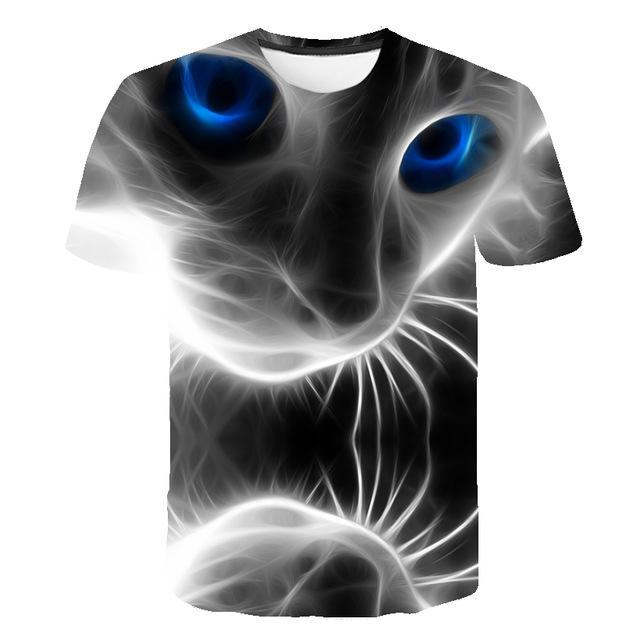 spiritual cat 3D printing unisex cat lover Shirt with unique design