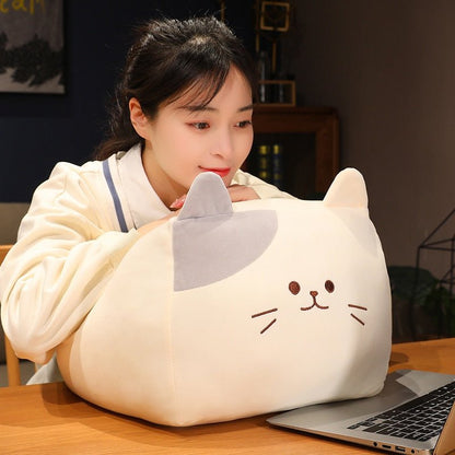 Square shape kawaii cat plushie