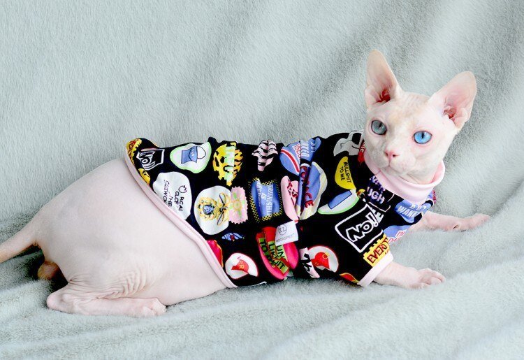 a trendy cat clothes for cat with playful design