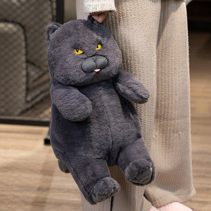 'The angry shorthair' funny black cat plushie