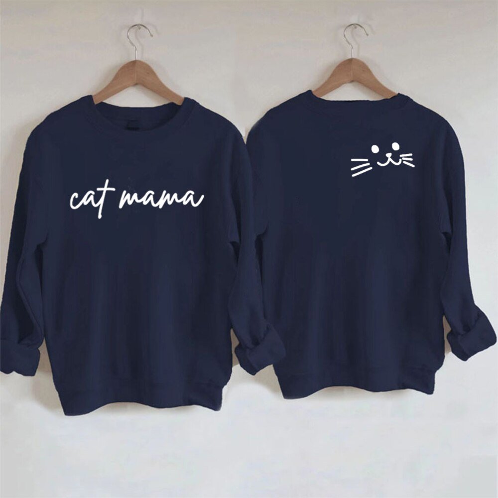 'The cat mama' Super Cute Cat Mom Sweatshirt