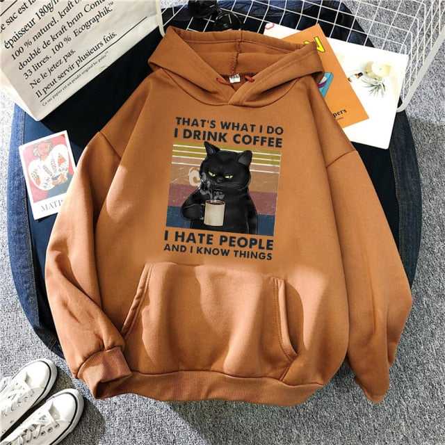 In the know cat hoodie online