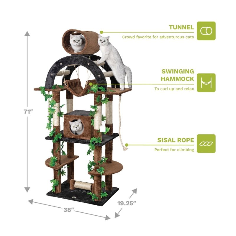 The Forest Cat Tree with Hammock