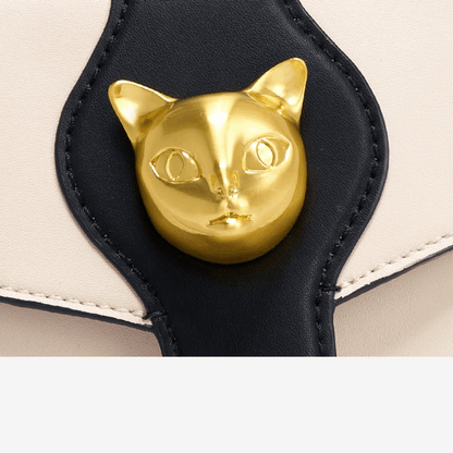 luxury cat design handbag for women premium cat bag genuine leather female cat bag